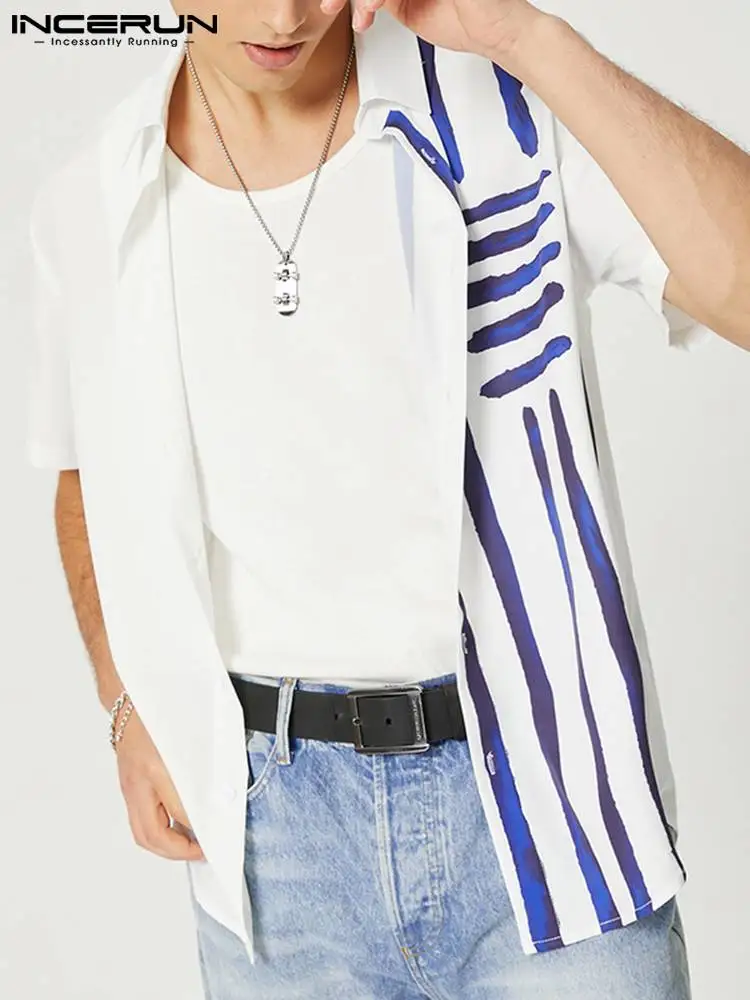 Men Casual Shirt Striped Patchwork Lapel Short Sleeve Summer 2022 Streetwear Camisas Vacation Leisure Men Clothing S-5XL INCERUN
Men Casual Shirt Striped Patchwork Lapel Short Sleeve Summer 2022 Streetwear Camisas Vacation Leisure Men Clothing S-5XL INCERUN