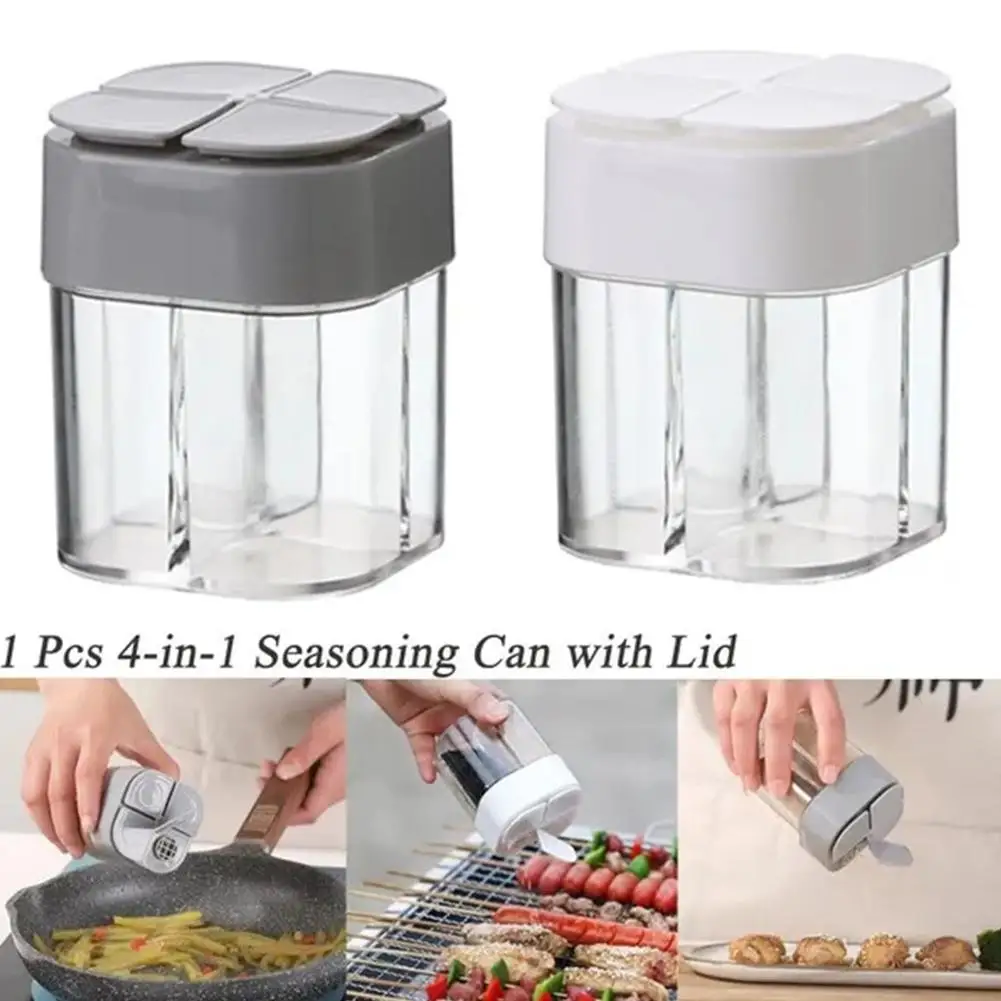 4in1 Japanese Flip Top Seasoning Jar Portable Outdoor Flavored Box Jar Non Cross Transparent Compartment Four Barbecue Seas T7J6
4in1 Japanese Flip Top Seasoning Jar Portable Outdoor Flavored Box Jar Non Cross Transparent Compartment Four Barbecue Seas T7J6