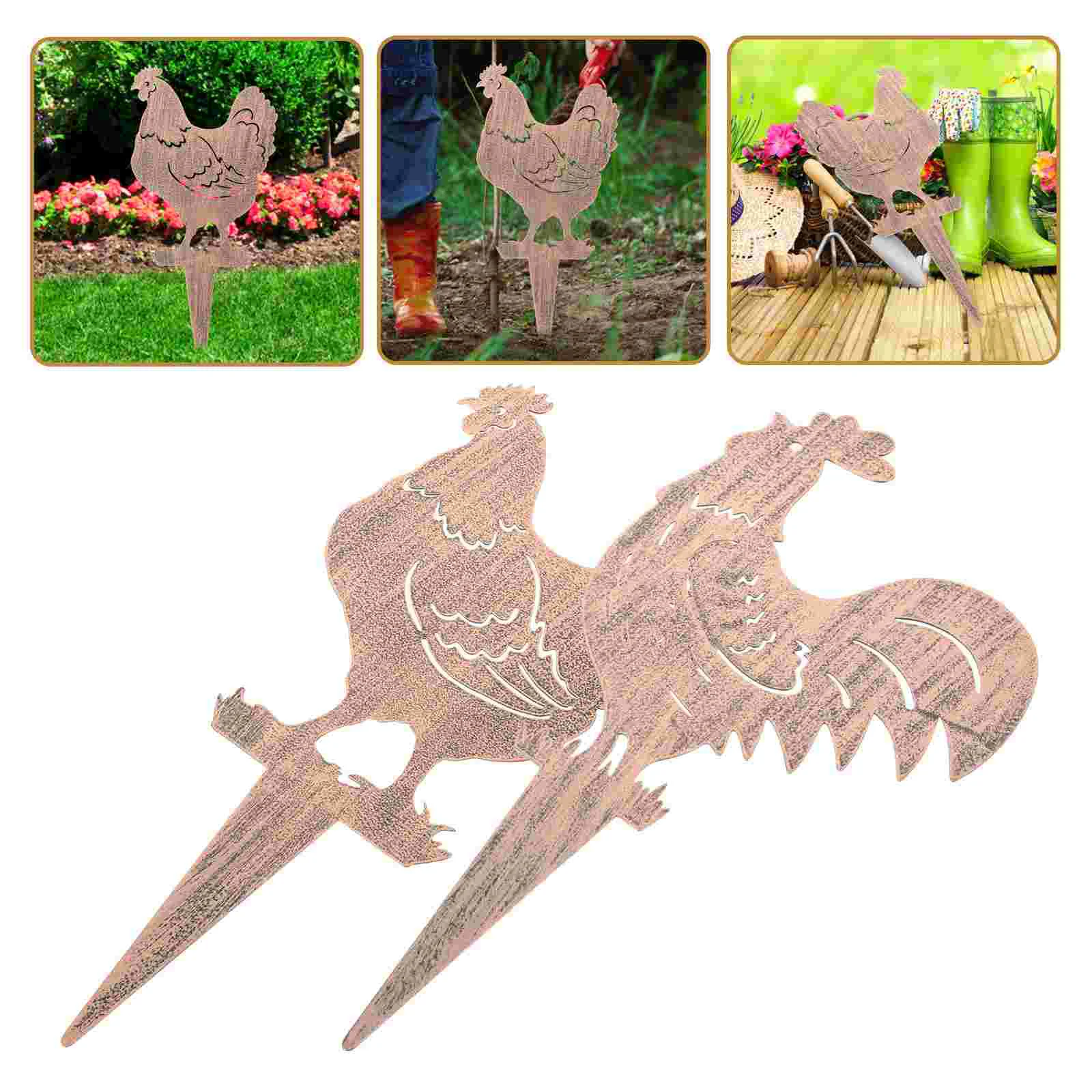 2 Pcs Lawn Chicken Stake Yard Ornaments Animal Insert Metal Garden Sign Simulation Iron Decor
2 Pcs Lawn Chicken Stake Yard Ornaments Animal Insert Metal Garden Sign Simulation Iron Decor