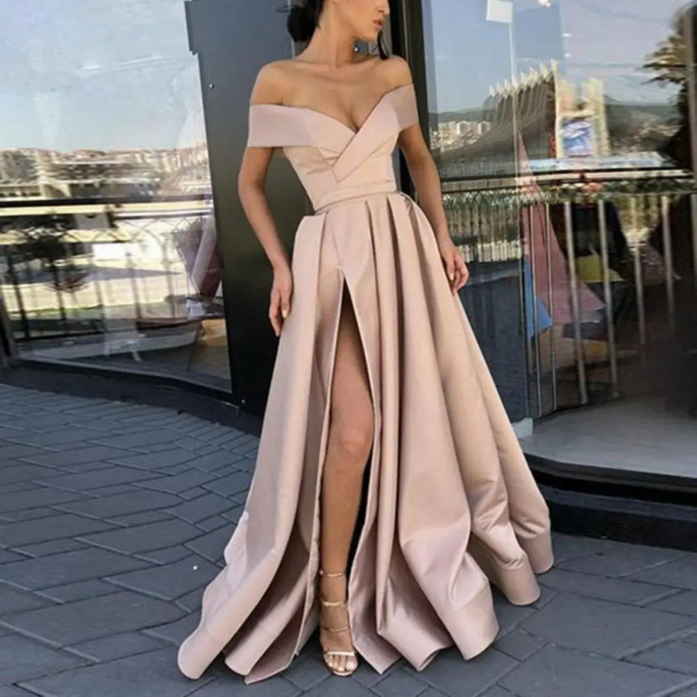 Formal Dress Ladies Wedding Dress Elegant Strapless Stylish High Split Backless Dress
Formal Dress Ladies Wedding Dress Elegant Strapless Stylish High Split Backless Dress