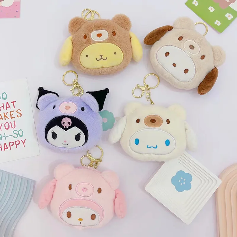 Sanrio Plush Coin Purse Kawaii Kuromi Melody Keychain Bags Cinnamoroll Hello Kitty Anime Earphone Key Storage Bags Mini Wallet
Sanrio Plush Coin Purse Kawaii Kuromi Melody Keychain Bags Cinnamoroll Hello Kitty Anime Earphone Key Storage Bags Mini Wallet