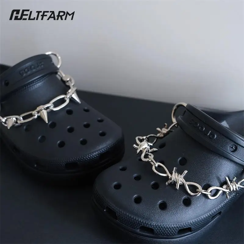 Fashion DIY Punk Chain Shoe Charms For Vintage Metal Shoe Chain Accessories All-match Hip Hop Charms Chains
Fashion DIY Punk Chain Shoe Charms For Vintage Metal Shoe Chain Accessories All-match Hip Hop Charms Chains