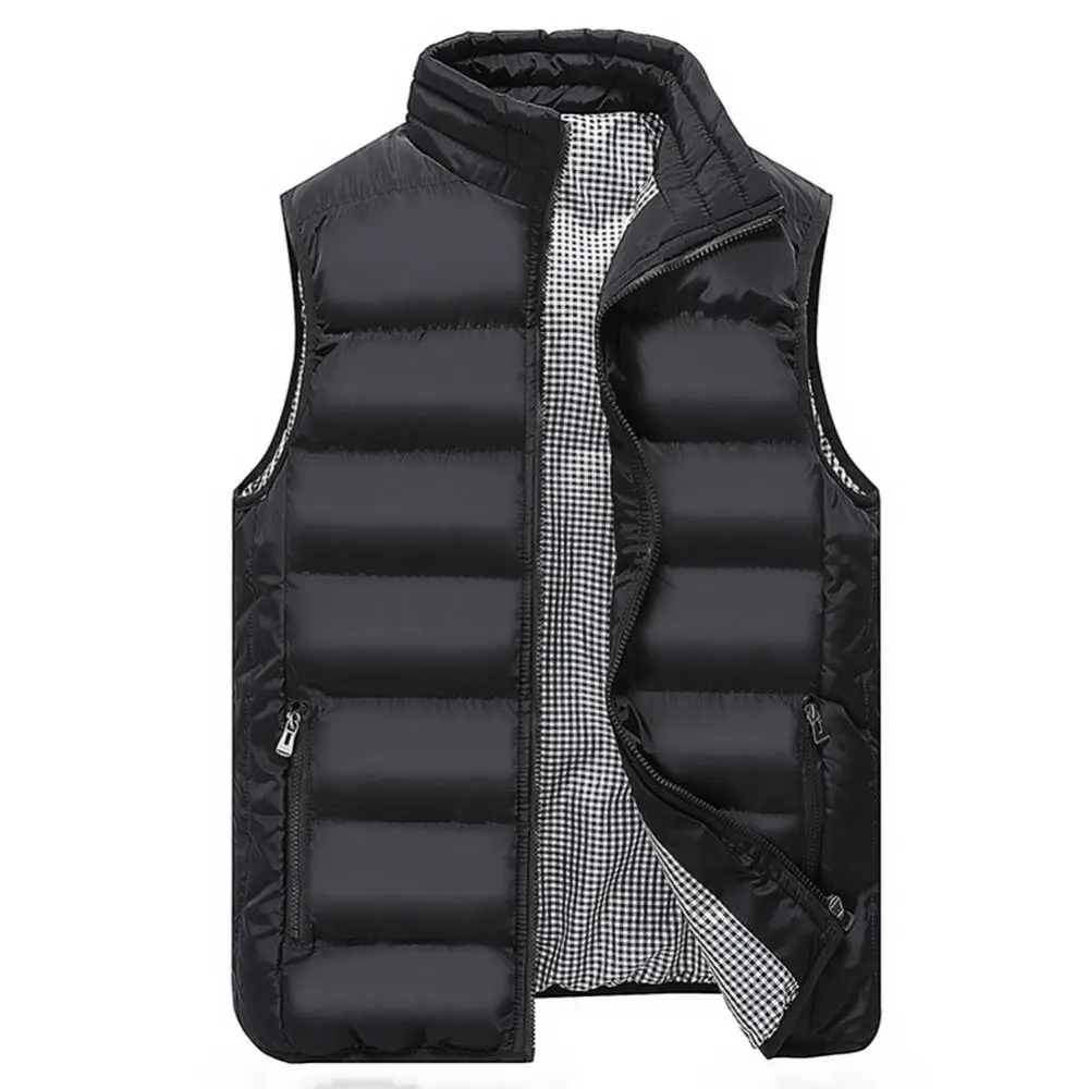 Men Vest Plus Size Plaid Lining Short Warm Down Waistcoat New Autumn Winter Warm Sleeveless Jackets Plus Size Veste Homme
Men Vest Plus Size Plaid Lining Short Warm Down Waistcoat New Autumn Winter Warm Sleeveless Jackets Plus Size Veste Homme