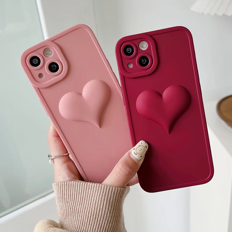 For iPhone 13 Pro Max Shockproof 3D Love Heart Phone Case For iPhone 11 12 Pro Max Luxury Soft Solicone Protection Back Cover
For iPhone 13 Pro Max Shockproof 3D Love Heart Phone Case For iPhone 11 12 Pro Max Luxury Soft Solicone Protection Back Cover