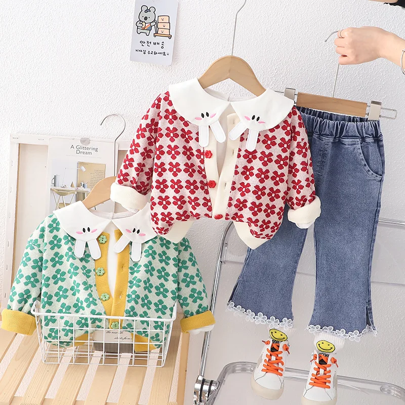 Larua Kors 2023 Korean Baby Clothing Set Spring Cotton Long Sleeve Print Rabbit Floral Green 2 Pcs Sets Girls Clothes 12M-5T
Larua Kors 2023 Korean Baby Clothing Set Spring Cotton Long Sleeve Print Rabbit Floral Green 2 Pcs Sets Girls Clothes 12M-5T