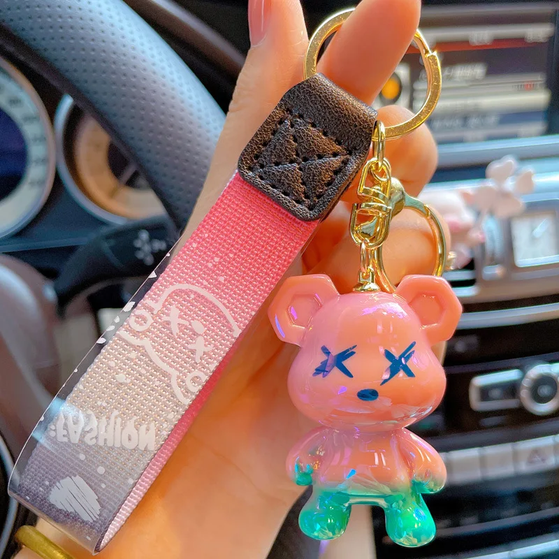 Creative Colorful Chameleon Bear Resin Keychain Female Male Cute Couple Key Chain Bag Pendant Cartoon Exquisite Gift Jewelry
Creative Colorful Chameleon Bear Resin Keychain Female Male Cute Couple Key Chain Bag Pendant Cartoon Exquisite Gift Jewelry