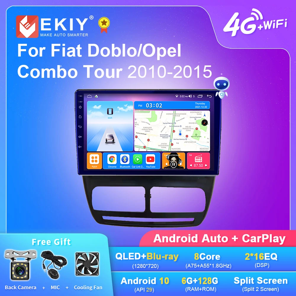 EKIY T7 QLED DSP Android 10 Car Radio For FIAT DOBLO/OPEL COMBO TOUR 2010-2015 Multimedia Player Carplay Navi No 2din Head Unit
EKIY T7 QLED DSP Android 10 Car Radio For FIAT DOBLO/OPEL COMBO TOUR 2010-2015 Multimedia Player Carplay Navi No 2din Head Unit