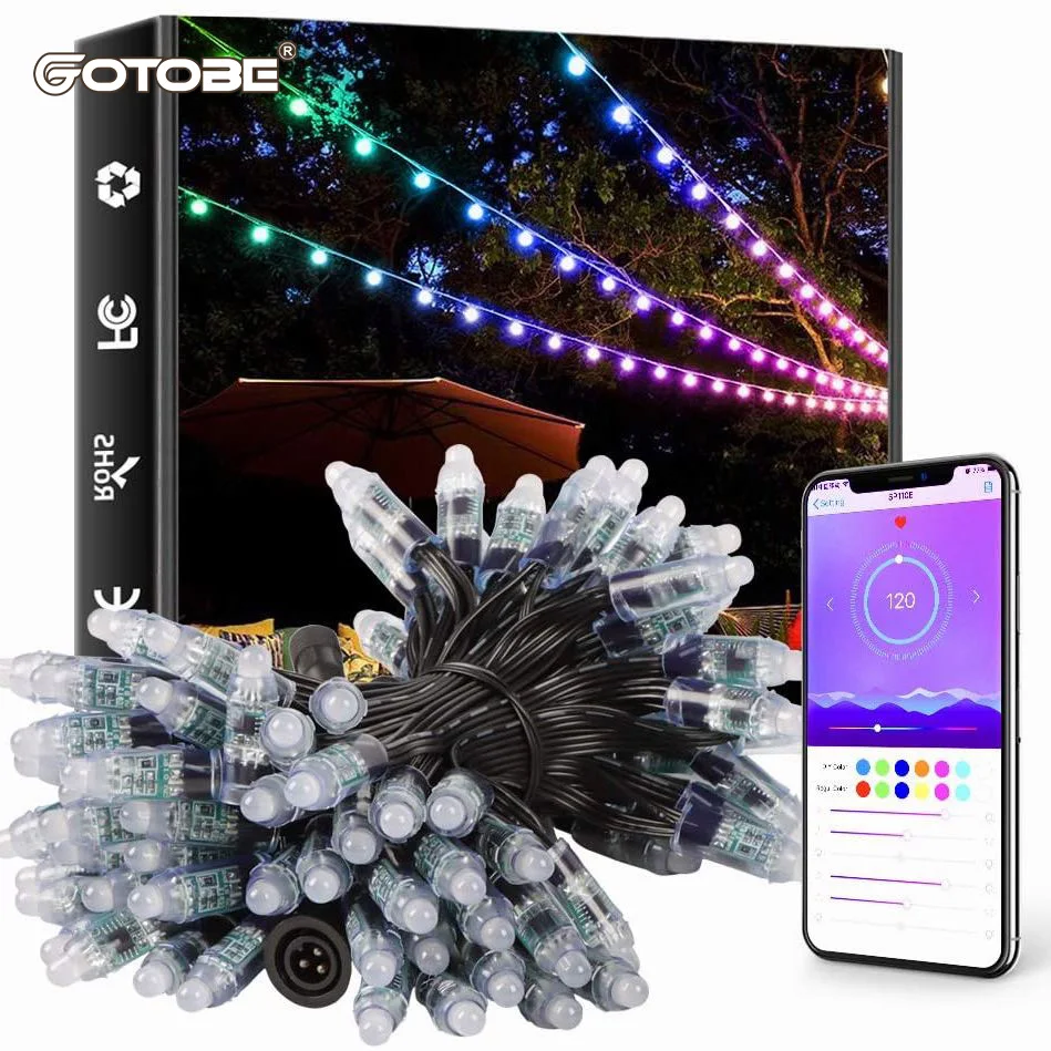 LED Dream Color Christmas Holiday Light With APP Outdoor Waterproof Garden Garland Party String Lights Wedding Decor Fairy Light 
LED Dream Color Christmas Holiday Light With APP Outdoor Waterproof Garden Garland Party String Lights Wedding Decor Fairy Light