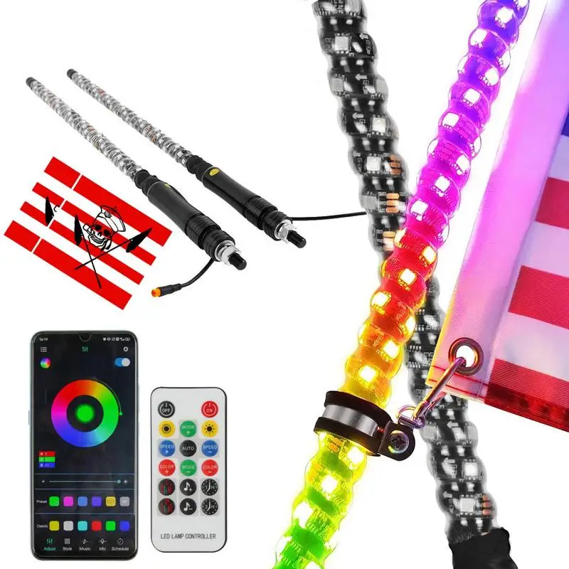 LED Whip Whip Light Flags Beach Chess Ambient Light Two Remote Controls Various Flashing Modes For Motorcycle Industrial
LED Whip Whip Light Flags Beach Chess Ambient Light Two Remote Controls Various Flashing Modes For Motorcycle Industrial