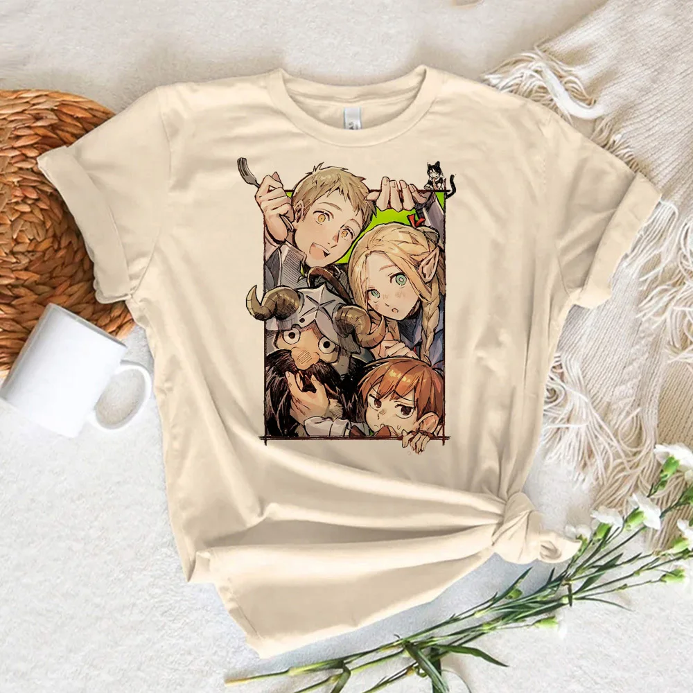 Женская уличная футболка Dungeon Meshi дизайнерская забавная Одежда для девочек