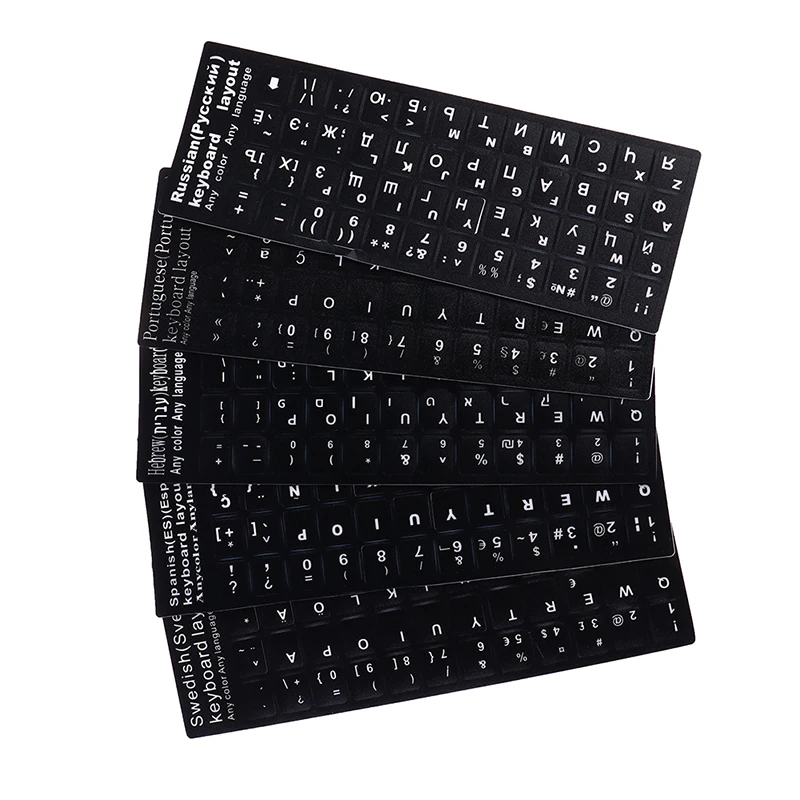 18x6.5cm Hebrew Russian Portuguese Spanish Sweden Keyboard Layout Stickers Laptop Desktop Computer Keyboard Protective Film
18x6.5cm Hebrew Russian Portuguese Spanish Sweden Keyboard Layout Stickers Laptop Desktop Computer Keyboard Protective Film