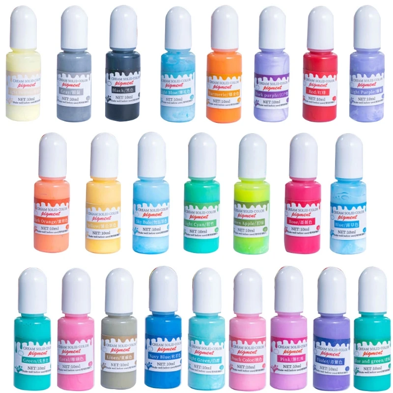 24 Colors Epoxy UV Resin Pigment Opaque Liquid Epoxy UV Resin Dye Resin Colorant Resin Art Jewelry Making 0.35oz Each
24 Colors Epoxy UV Resin Pigment Opaque Liquid Epoxy UV Resin Dye Resin Colorant Resin Art Jewelry Making 0.35oz Each