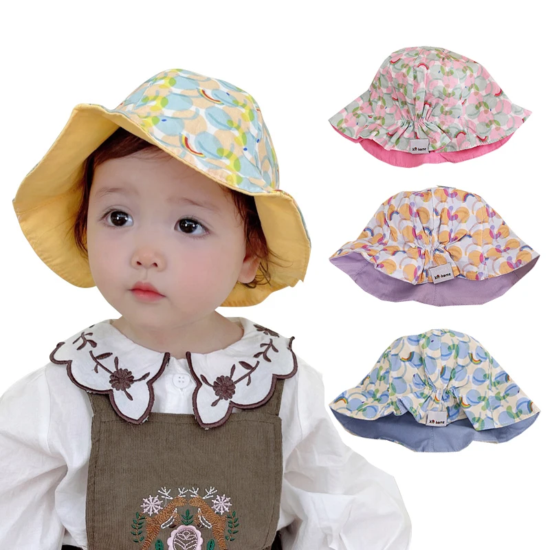 Double-faced Baby Hat Summer Spring Cotton Children Bucket Hats Baby Sun Hat for Girls Accessories Kids Cap Sun Protection 1-3Y
Double-faced Baby Hat Summer Spring Cotton Children Bucket Hats Baby Sun Hat for Girls Accessories Kids Cap Sun Protection 1-3Y