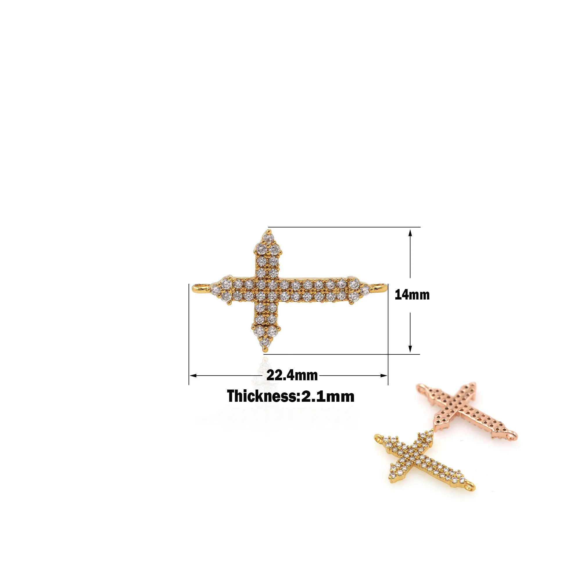 Gold Filled Cubic Zirconia Curved Double Hole Cross Pendant Jewelry Making Supplies Connector Charm Jewelry Discovery
Gold Filled Cubic Zirconia Curved Double Hole Cross Pendant Jewelry Making Supplies Connector Charm Jewelry Discovery