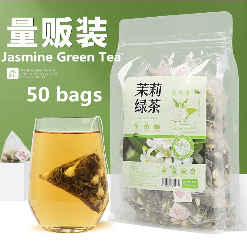 Jasmine Tea Green Tea Combination Triangle Bag Tea Drinking Milk Tea Shop Special Work Tea Jasmine Tea 50 Bubbles
Jasmine Tea Green Tea Combination Triangle Bag Tea Drinking Milk Tea Shop Special Work Tea Jasmine Tea 50 Bubbles