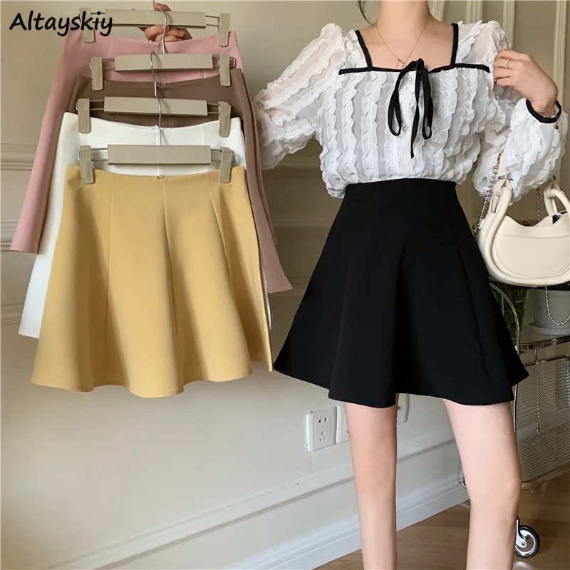 Skirts Women Candy Color Ball Gown Loose Korean Style Street Wear Mujer Simple Kawaii Girlish Fashion New Arrival Popular Trendy
Skirts Women Candy Color Ball Gown Loose Korean Style Street Wear Mujer Simple Kawaii Girlish Fashion New Arrival Popular Trendy