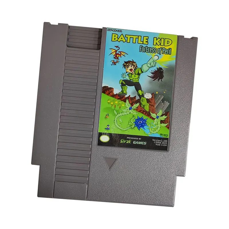 Battle Kid: Fortress of Peril v2.1- A Brand NEW Retro 72 Pins 8 Bit Game Cartridge For Pal and NTSC Original NES Classic Console 
Battle Kid: Fortress of Peril v2.1- A Brand NEW Retro 72 Pins 8 Bit Game Cartridge For Pal and NTSC Original NES Classic Console