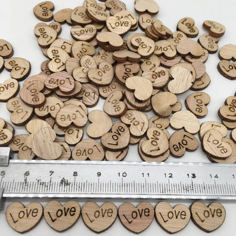 100Pcs Mini Wooden Love Heart for Wedding Table Scatter Rustic Wedding Party DIY Decoration Favor Scrapbooking DIY Craft Arts
100Pcs Mini Wooden Love Heart for Wedding Table Scatter Rustic Wedding Party DIY Decoration Favor Scrapbooking DIY Craft Arts