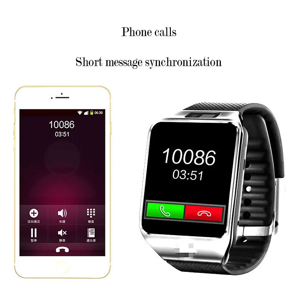 Touch Screen Smart Watch DZ09 With Bluetooth Compatible Camera Wristwatch Relogio Sim Card Smartwatch For IOS And Andorid Phones
Touch Screen Smart Watch DZ09 With Bluetooth Compatible Camera Wristwatch Relogio Sim Card Smartwatch For IOS And Andorid Phones