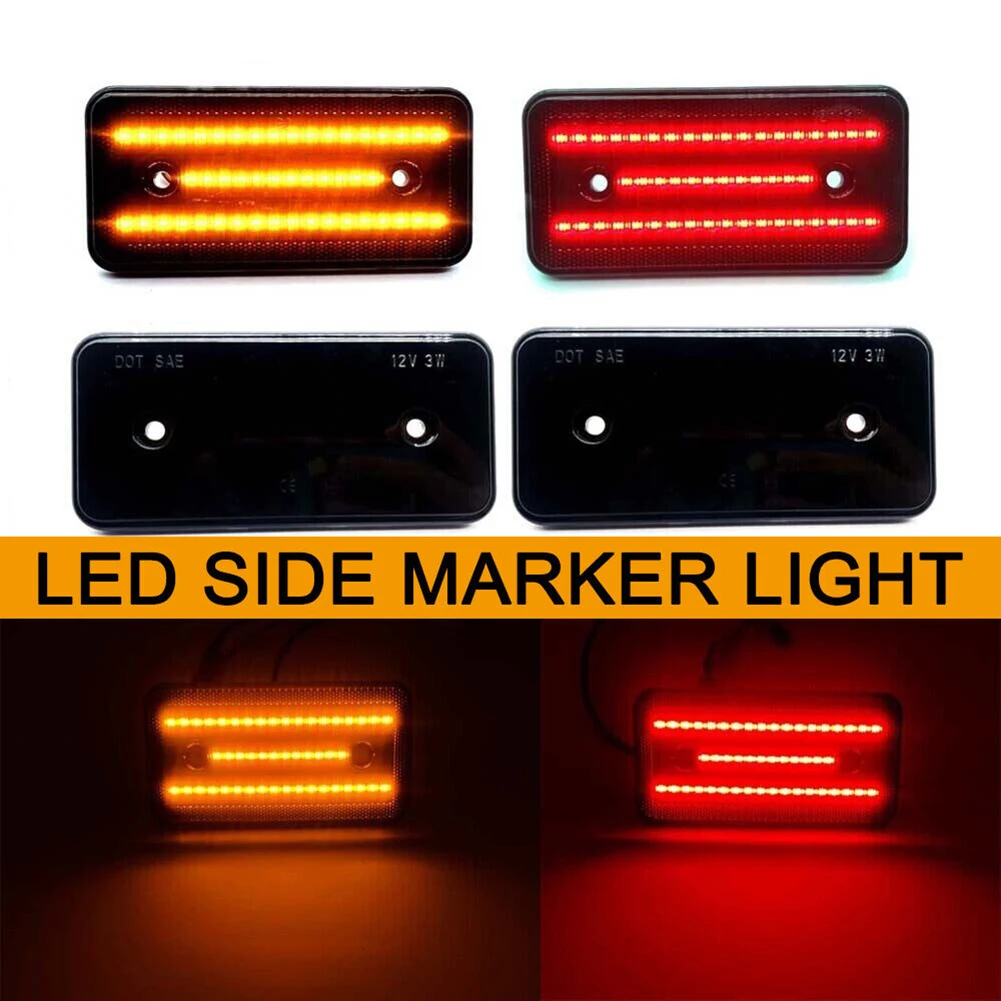 4Pcs LED Front + Rear Side Marker Lights Smoked 463826004 For Mercedes-Benz W463 G-Class G500 G550 G55 G63 2002-2014 Waterproof
4Pcs LED Front + Rear Side Marker Lights Smoked 463826004 For Mercedes-Benz W463 G-Class G500 G550 G55 G63 2002-2014 Waterproof