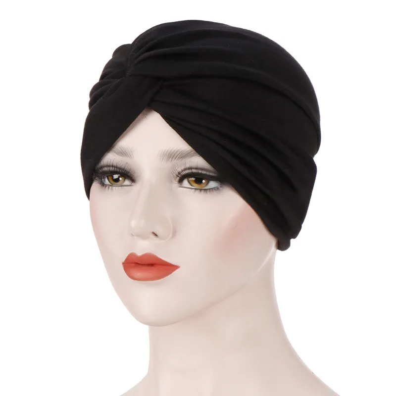 New Women Muslim Elastic Solid Color Soft Hijab Forehead Cross Base Indian Hat Head Scarf Hat Chemotherapy Pullover Hat
New Women Muslim Elastic Solid Color Soft Hijab Forehead Cross Base Indian Hat Head Scarf Hat Chemotherapy Pullover Hat