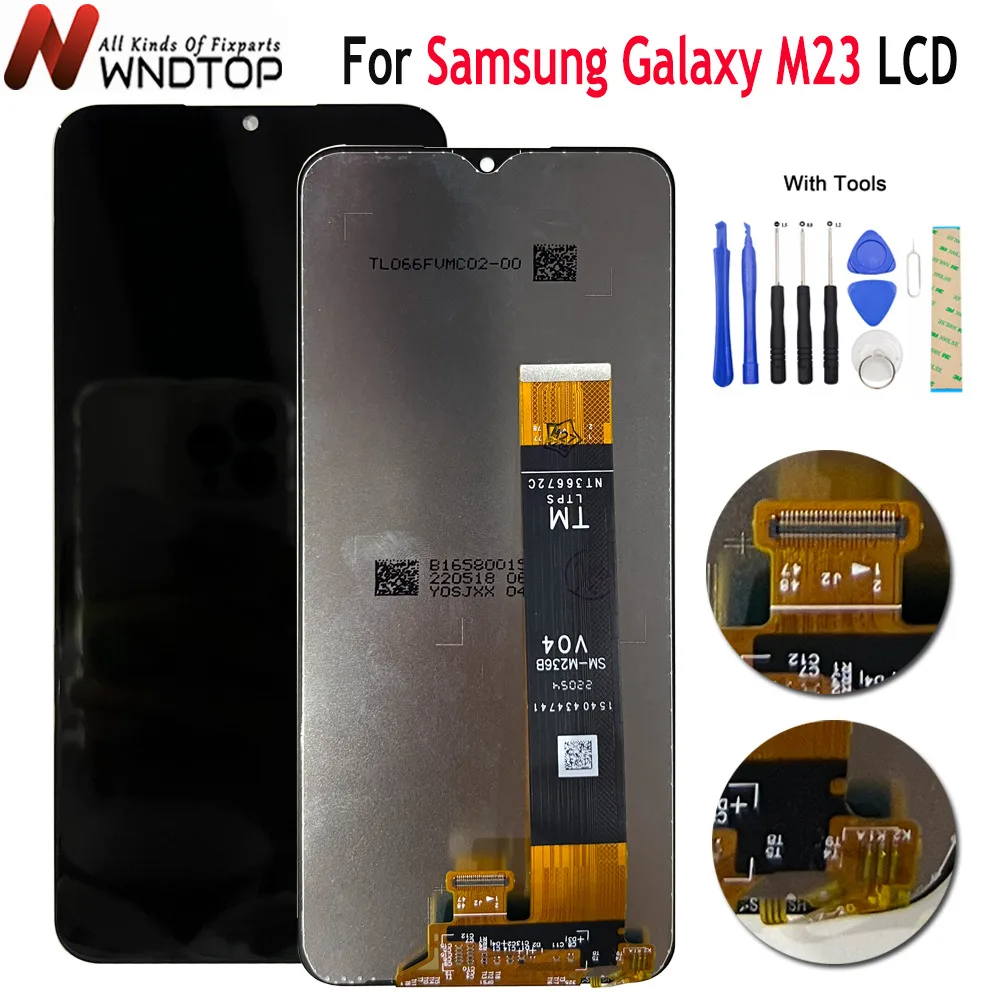 

AMOLED 6.6" For Samsung Galaxy M23 LCD Touch Screen Digitizer Assembly For Samsung M23 LCD M236 M236B M236B/DS LCD Display