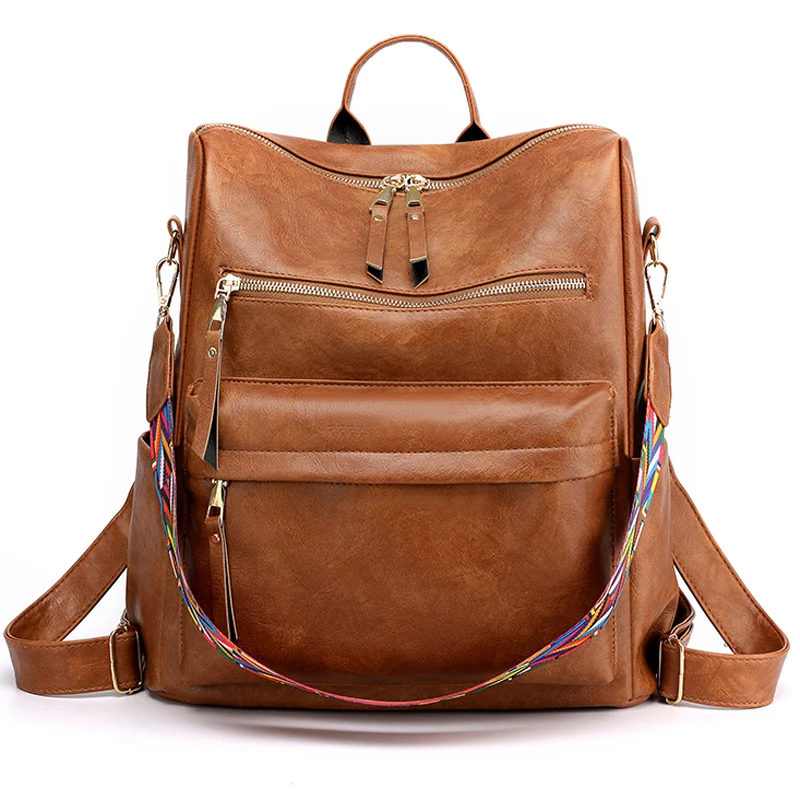 XZAN Vintage Backpack Women High Quality Leather Backpack Large Capacity School Bags For Teenage Girls Women Travel Backpacks
XZAN Vintage Backpack Women High Quality Leather Backpack Large Capacity School Bags For Teenage Girls Women Travel Backpacks