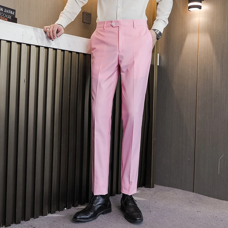 2021 Men Fashion Cotton Solid Color Business Suit Pants Mens Groom Wedding Dress Suit Pants Mens Trousers Plus Size 5XL 6XL
2021 Men Fashion Cotton Solid Color Business Suit Pants Mens Groom Wedding Dress Suit Pants Mens Trousers Plus Size 5XL 6XL