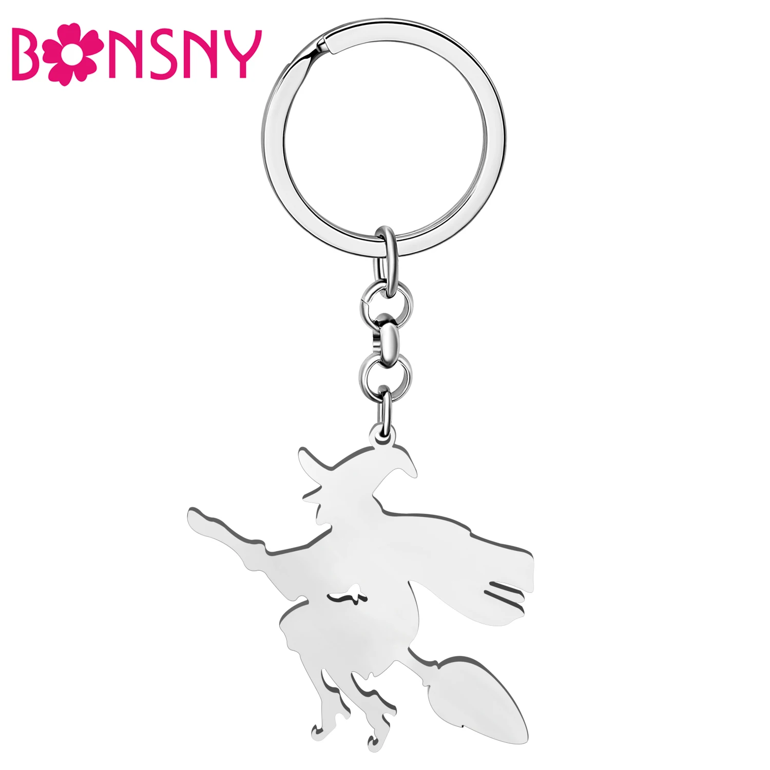 Bonsny Stainless Steel Silver-plated Magic Broom Witch Keychains Keyring Novelty Key Chains Backpack Charms For Women Kids Gifts
Bonsny Stainless Steel Silver-plated Magic Broom Witch Keychains Keyring Novelty Key Chains Backpack Charms For Women Kids Gifts