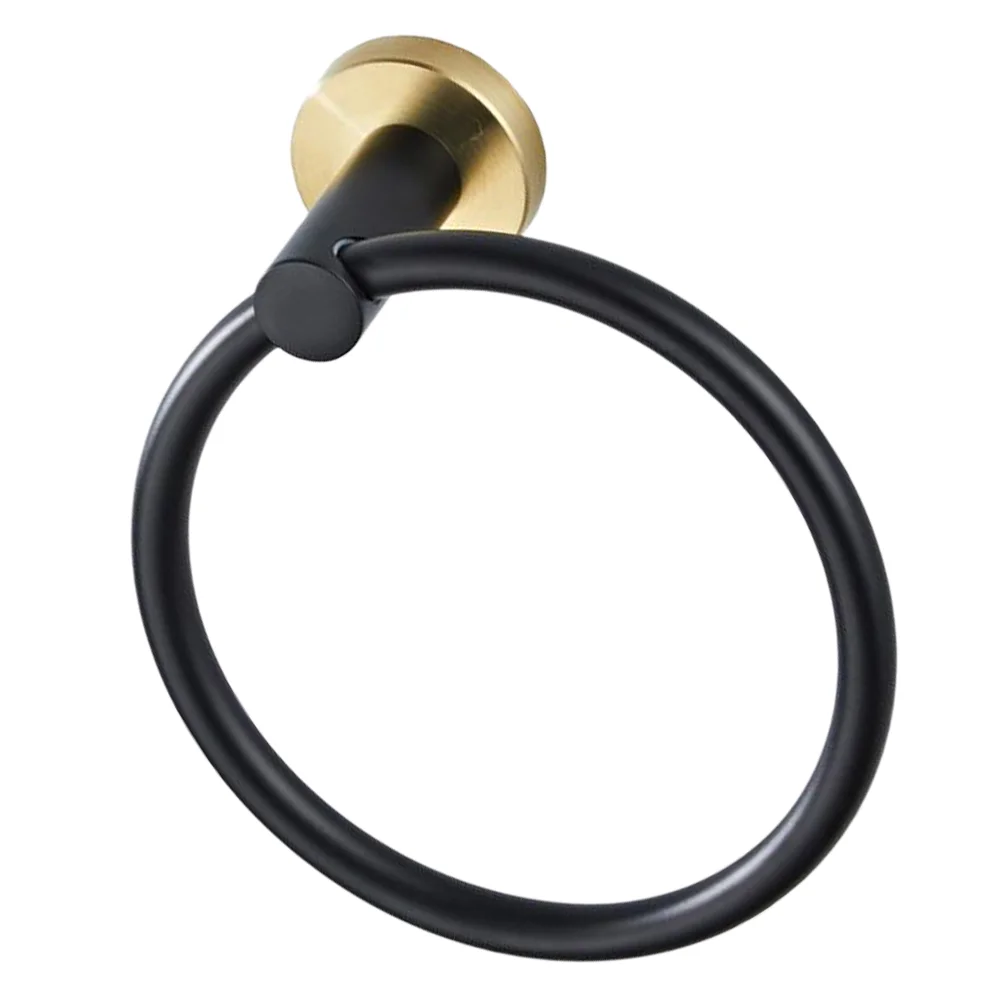 Round Bath Towel Holder Ring Stainless Steel Pendant Wall Rings Black Hand Kitchen Rack
Round Bath Towel Holder Ring Stainless Steel Pendant Wall Rings Black Hand Kitchen Rack
