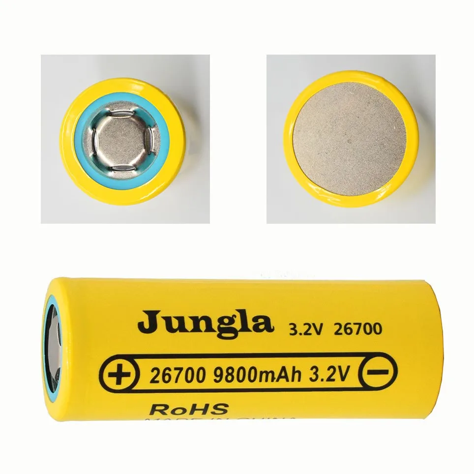 3.2V 26700 9800mAh LiFePO4 Battery 3C Continuous Discharge Maximum 5C High Power battery For Electric Car Scooter Energy Storage
3.2V 26700 9800mAh LiFePO4 Battery 3C Continuous Discharge Maximum 5C High Power battery For Electric Car Scooter Energy Storage