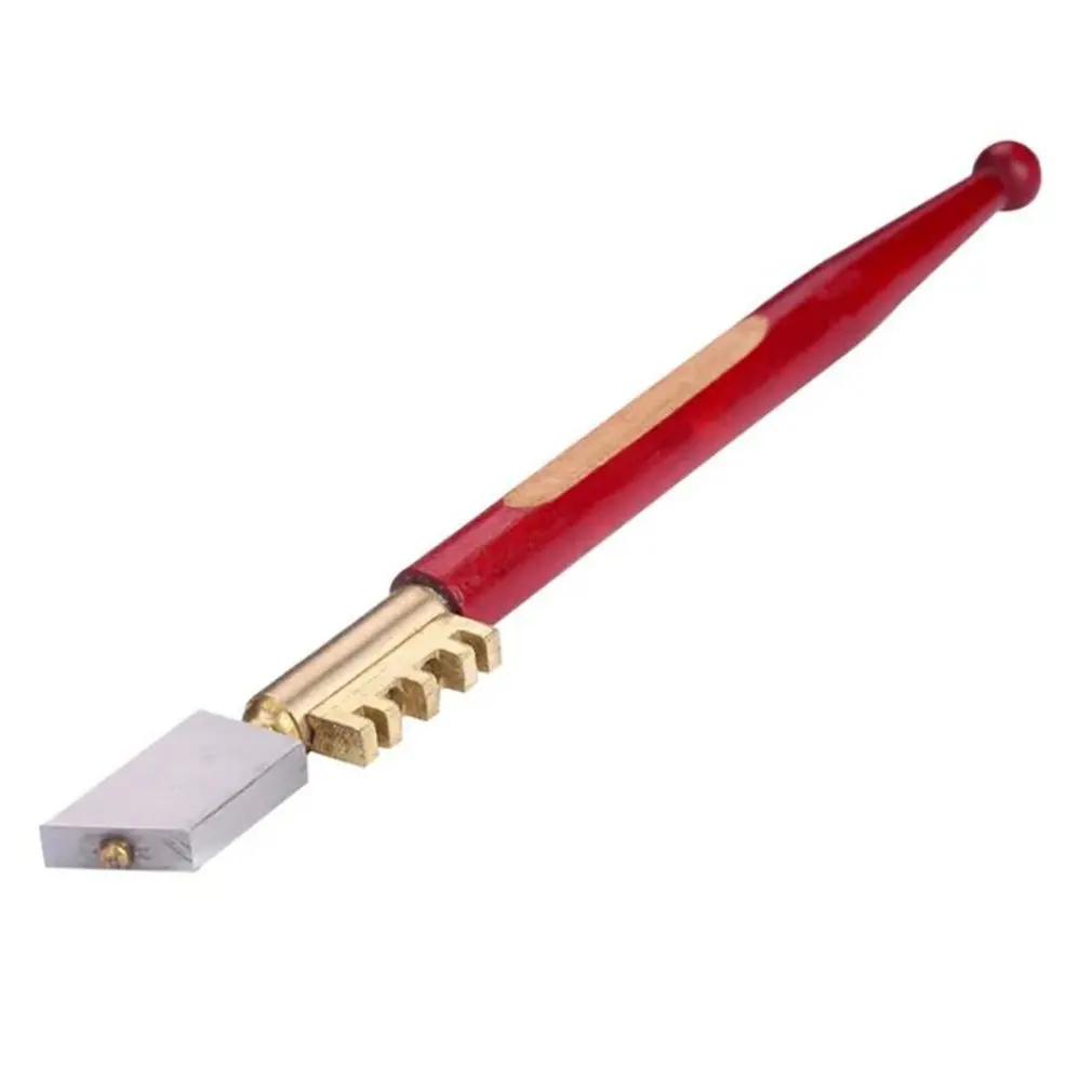 Diamond Tipped Wooden Handle Glass Cutter Tool With 10mm Scale Professional Cutter For Glass Mosaic And Pencil Shape Tiles
Diamond Tipped Wooden Handle Glass Cutter Tool With 10mm Scale Professional Cutter For Glass Mosaic And Pencil Shape Tiles
