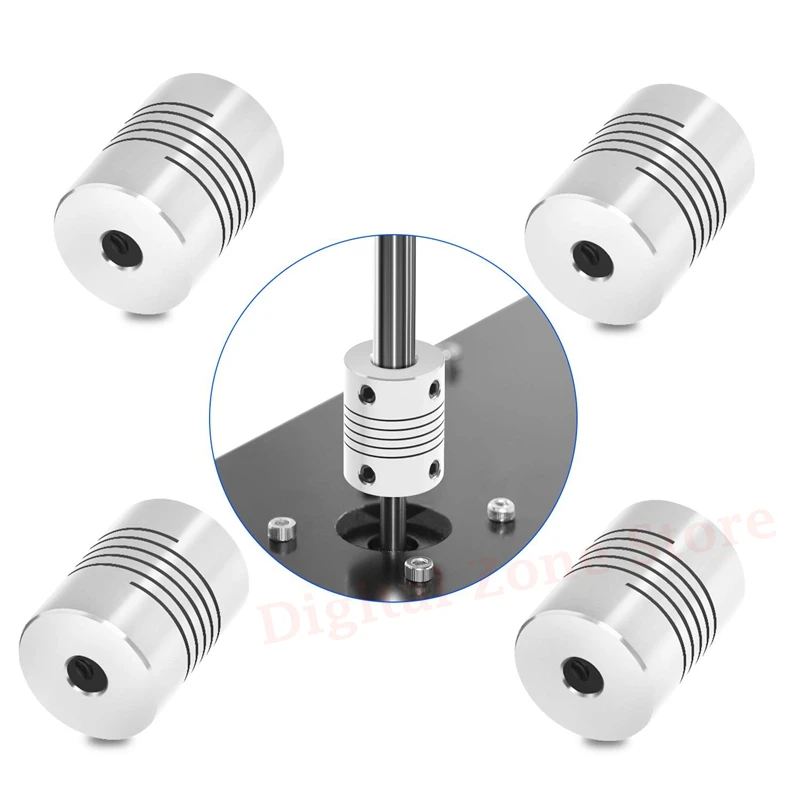4Pcs Flexible Couplings 5mm to 8mm NEMA 17 Shaft Coupler Aluminum Alloy Joint Connector for Creality CR-10 CR-10S S4 S5
4Pcs Flexible Couplings 5mm to 8mm NEMA 17 Shaft Coupler Aluminum Alloy Joint Connector for Creality CR-10 CR-10S S4 S5
