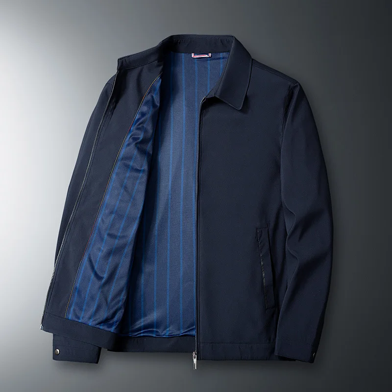Brand Men's Business Jacket Casual Coats Turn Down Collar Zipper Simple Office Outerwear Men Middle-Aged Elderly Male Clothes
Brand Men's Business Jacket Casual Coats Turn Down Collar Zipper Simple Office Outerwear Men Middle-Aged Elderly Male Clothes
