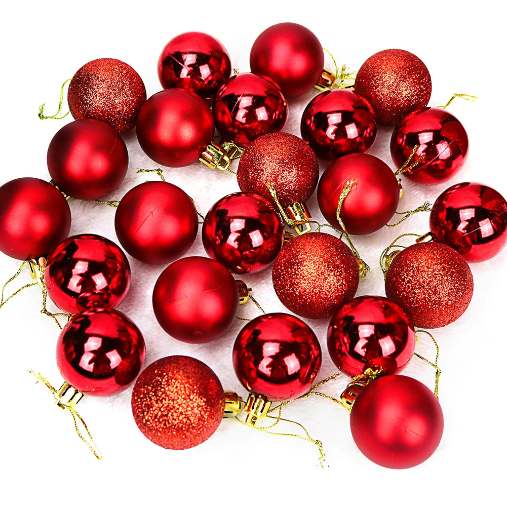 24PCS 6cm Mixed Christmas Balls Baubles Xmas Tree Ornament Christmas Home Decor Navidad Decoraciones Para El Hogar
24PCS 6cm Mixed Christmas Balls Baubles Xmas Tree Ornament Christmas Home Decor Navidad Decoraciones Para El Hogar