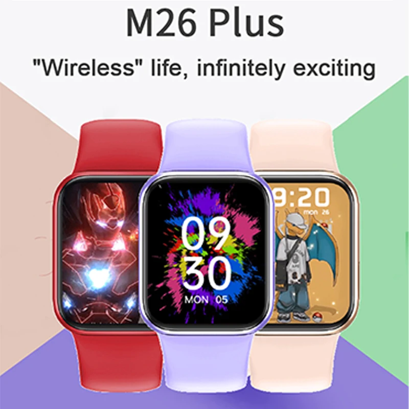 2022 Original M26 Plus Smart Watch 1.77 Inch Screen Support Bluetooth Call Wireless Charger M26 Plus Watch PK W26 pro HW22 plus
2022 Original M26 Plus Smart Watch 1.77 Inch Screen Support Bluetooth Call Wireless Charger M26 Plus Watch PK W26 pro HW22 plus