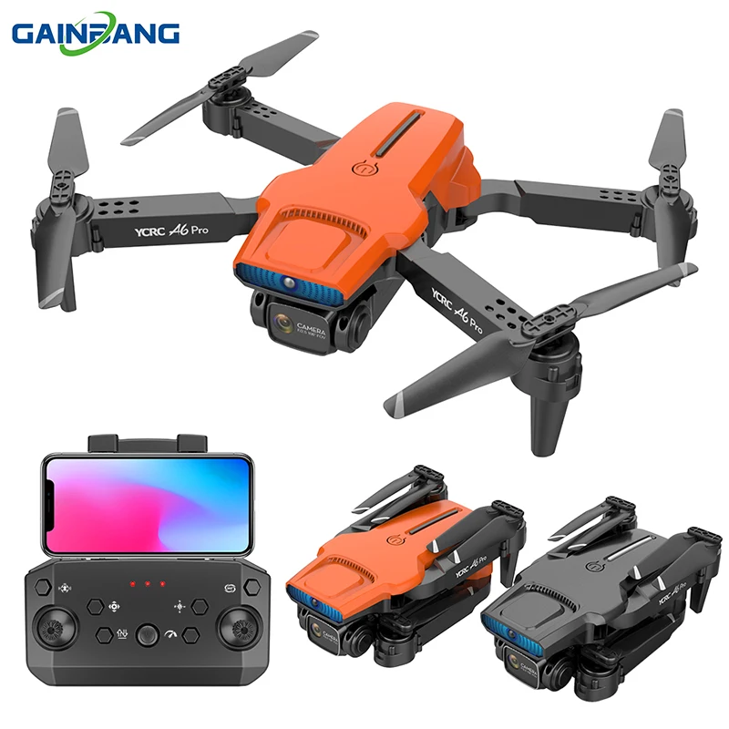 

A6 Drone 4K ESC HD Dual Camera Optical Flow Position Obstacle Avoidance Aerial Photography Height Keep Helicopter Rc Quadcopter