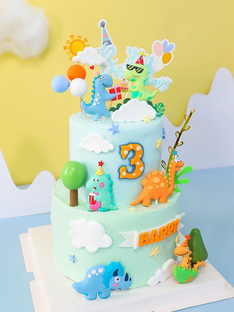Dinosaur Cake Topper Decoration Soft Gum Children's Day Boy Kids Gifts Birthday Baking Dessert Dress Up Dinosaur Party Supplies
Dinosaur Cake Topper Decoration Soft Gum Children's Day Boy Kids Gifts Birthday Baking Dessert Dress Up Dinosaur Party Supplies