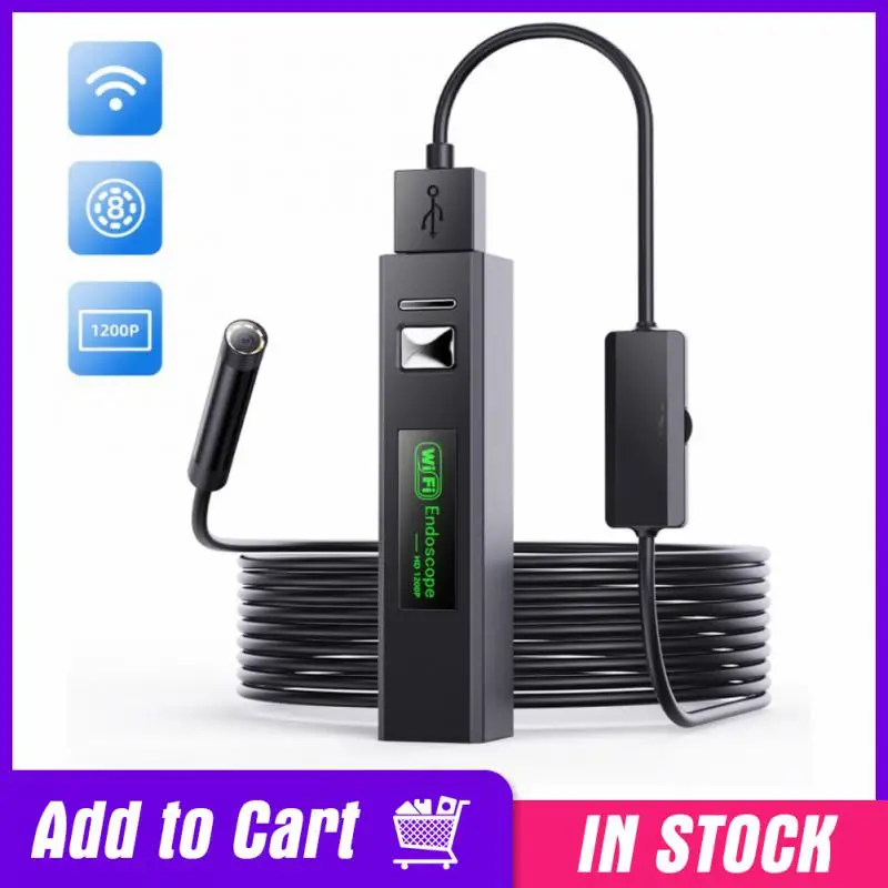 WiFi Endoscope Camera Industrial Inspection Borescope Camera 8MM 8LEDs 1200P 2.0MP IP67 Waterproof For IPhone Android Samsung PC
WiFi Endoscope Camera Industrial Inspection Borescope Camera 8MM 8LEDs 1200P 2.0MP IP67 Waterproof For IPhone Android Samsung PC