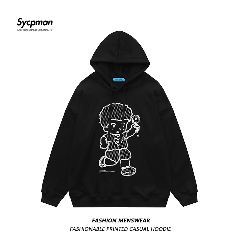European and American Fried Street Cartoon Print 2022 Autumn New Male and Female Student Oversize Hoodie
European and American Fried Street Cartoon Print 2022 Autumn New Male and Female Student Oversize Hoodie