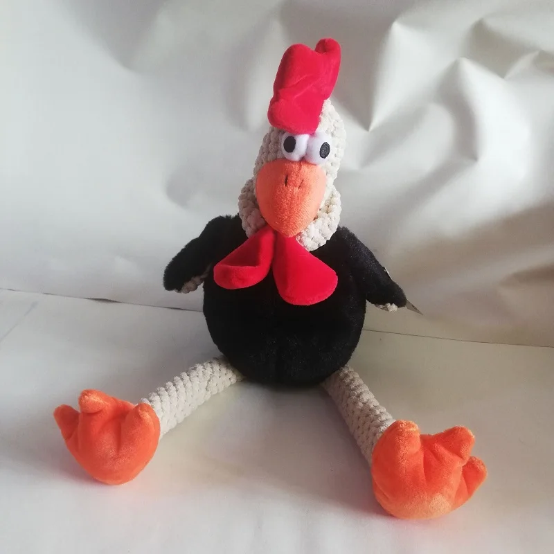 

About 35cm Cute Cartoon Chick Plush Toy Black Rooster Soft Doll Baby Toy Xmas Gift h0727