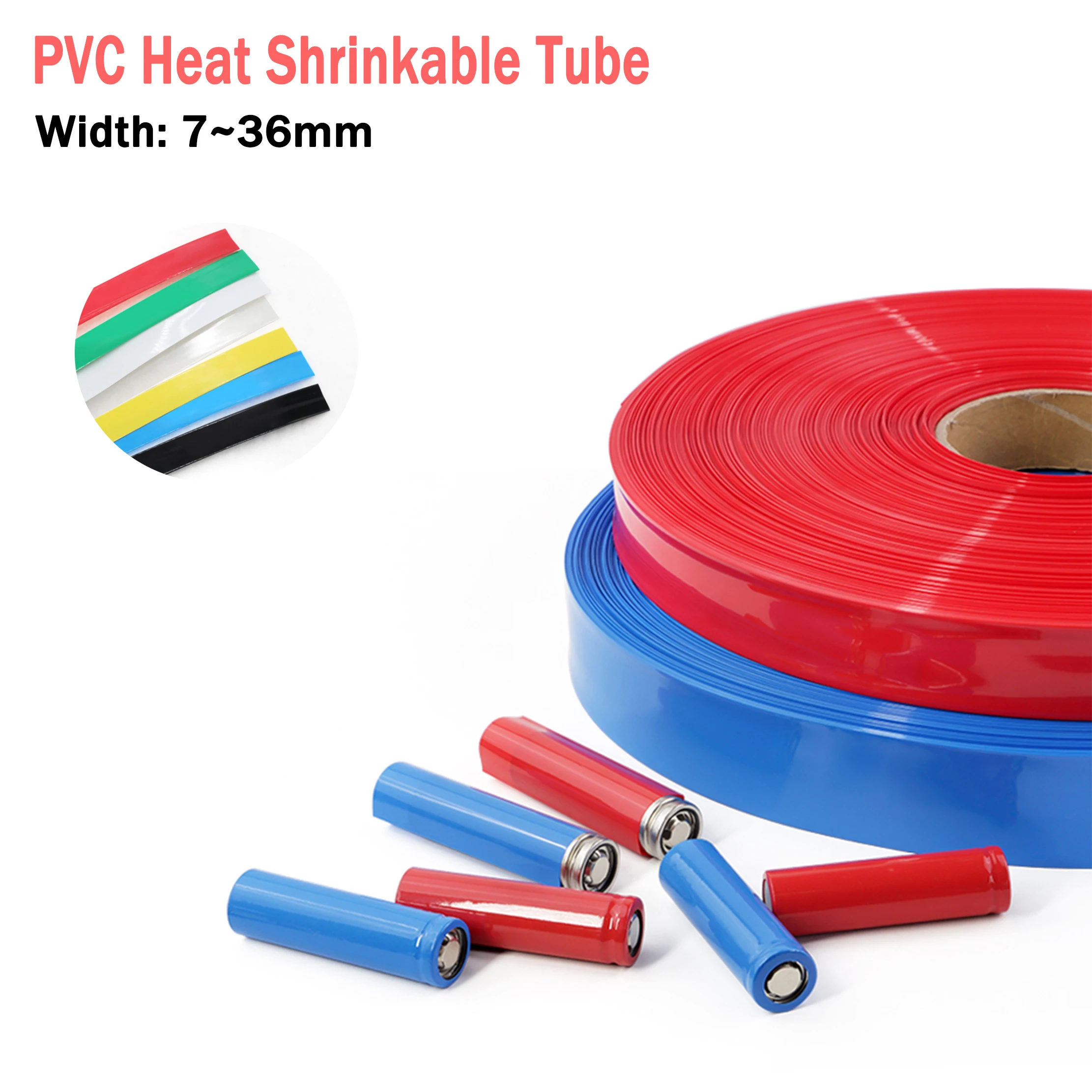 7-36 мм ПВХ термоусадочная трубка для литиевого аккумулятора Защитная крышка оболочка для кабеля термоусадочная трубка Изолированная пленка
7-36 мм ПВХ термоусадочная трубка для литиевого аккумулятора Защитная крышка оболочка для кабеля термоусадочная трубка Изолированная пленка