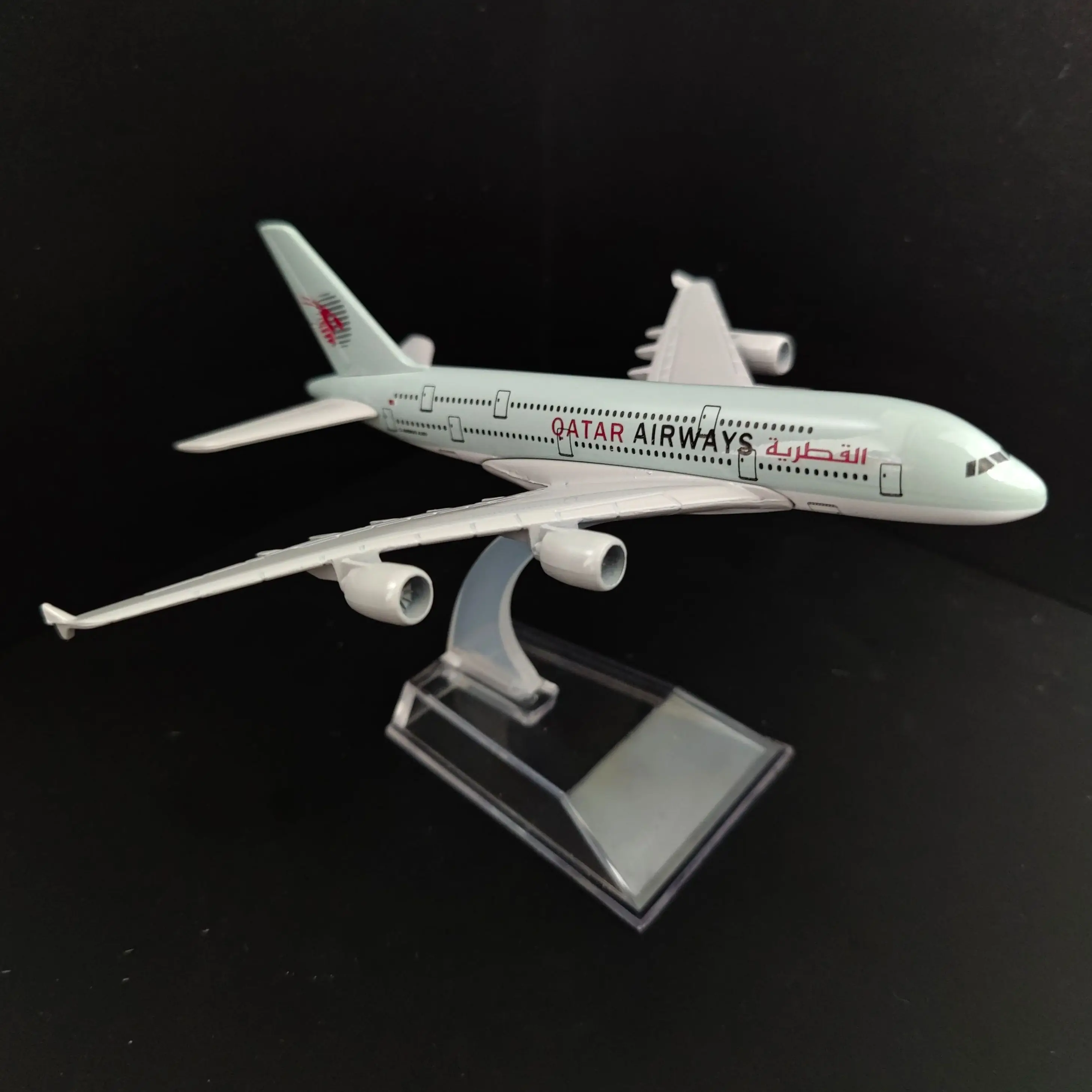 1:400 Scale Metal Aviation Replica, QATAR A380 Airbus Boeing Aircraft Diecast Plane Model Miniature, Kids Gift Toys for Boy
1:400 Scale Metal Aviation Replica, QATAR A380 Airbus Boeing Aircraft Diecast Plane Model Miniature, Kids Gift Toys for Boy