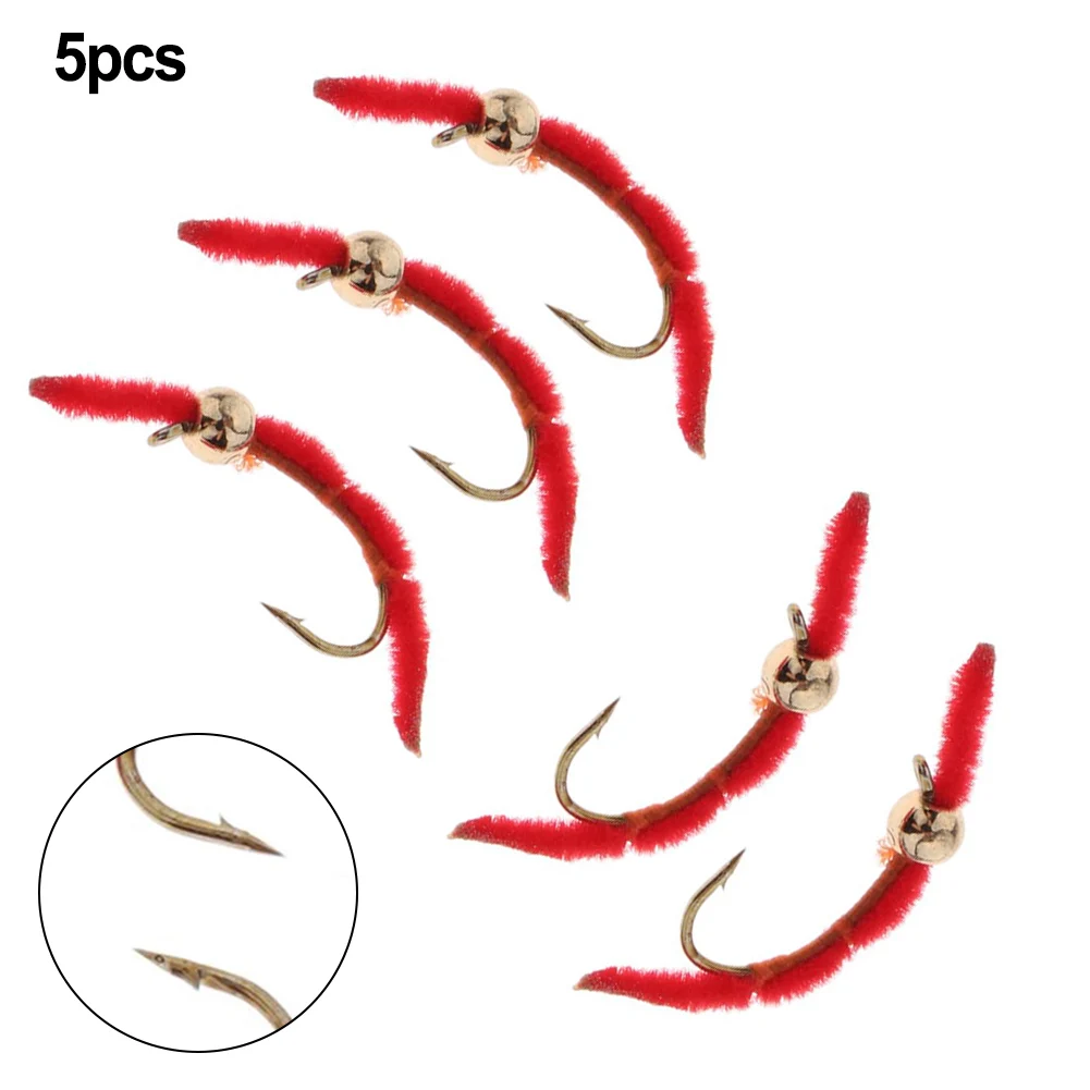 5PCS Fly Fishing Lures Bait Bionic Red Worm Baits Trout Crucian Tilapia Carp Lure Submerged Hook Fishing Accessories Pesca
5PCS Fly Fishing Lures Bait Bionic Red Worm Baits Trout Crucian Tilapia Carp Lure Submerged Hook Fishing Accessories Pesca