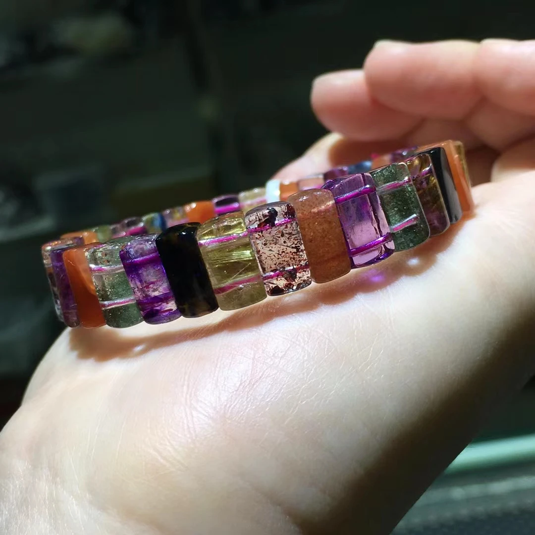 Natural Different Mixed Charoite Amber Phantom Aquamarine Pietersite Rutilated Quartz Kunzite Beads Bracelet 11x5mm AAAAAA
Natural Different Mixed Charoite Amber Phantom Aquamarine Pietersite Rutilated Quartz Kunzite Beads Bracelet 11x5mm AAAAAA