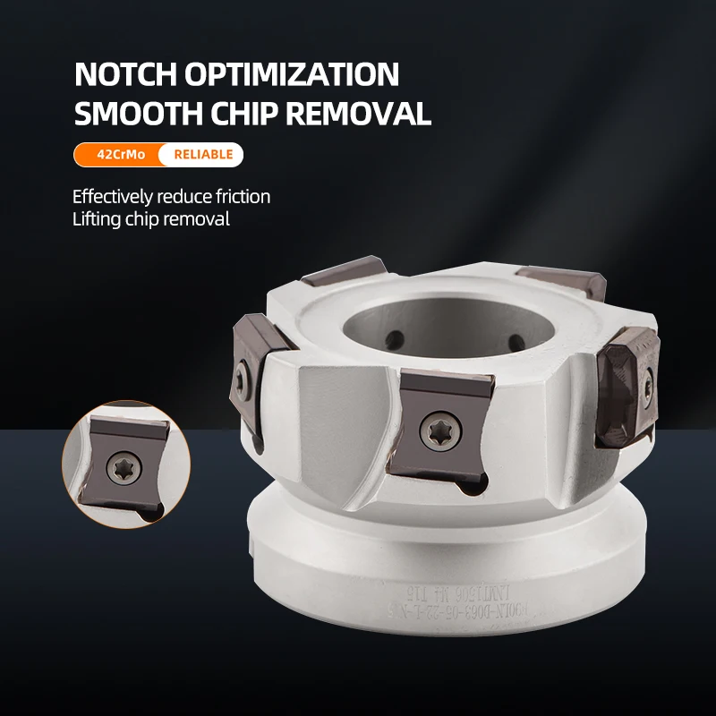 Face milling cutter F90LN D050-05-22-L-N15 F90LN D063-05-22-L-N15 D080-07-27-L-N15 related insert LNKX 1506PN-N PL IC910/IC908
Face milling cutter F90LN D050-05-22-L-N15 F90LN D063-05-22-L-N15 D080-07-27-L-N15 related insert LNKX 1506PN-N PL IC910/IC908