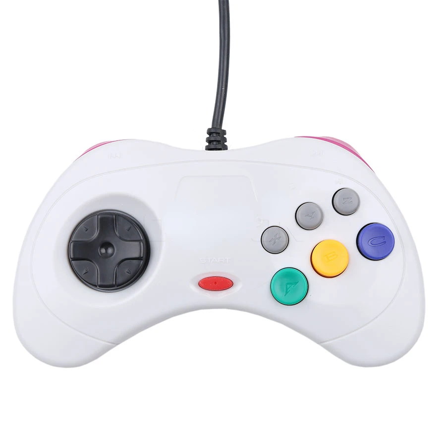 1PCS USB Wired Gamepad 6 Buttons Game Controller JoyPad Joystick For Sega for Saturn System Style For PC for Mac
1PCS USB Wired Gamepad 6 Buttons Game Controller JoyPad Joystick For Sega for Saturn System Style For PC for Mac