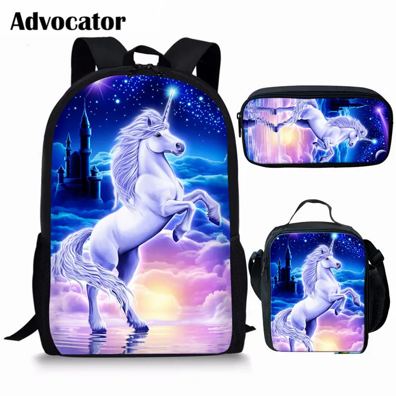 ADVOCATOR Cartoon Cute Unicorn Pattern School Bags for Teenage Girls Kids Blue Travel Backpack Children Book Bag Mochila Escolar
ADVOCATOR Cartoon Cute Unicorn Pattern School Bags for Teenage Girls Kids Blue Travel Backpack Children Book Bag Mochila Escolar