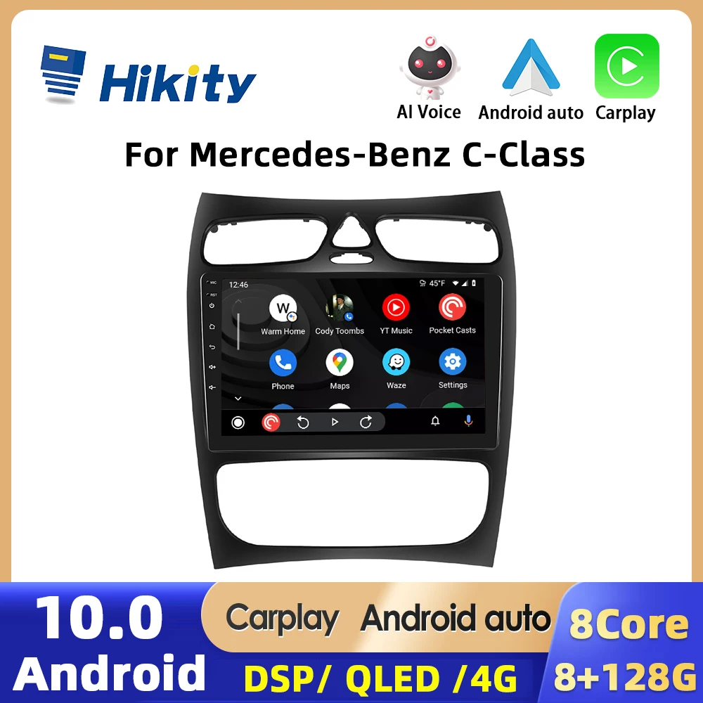 Hikity AI Voice 2din Car Radio Carplay For Mercedes-Benz C-Class/CLK 2002-2004 Mutimeidia Video Player GPS Navigation WIFI DSP
Hikity AI Voice 2din Car Radio Carplay For Mercedes-Benz C-Class/CLK 2002-2004 Mutimeidia Video Player GPS Navigation WIFI DSP