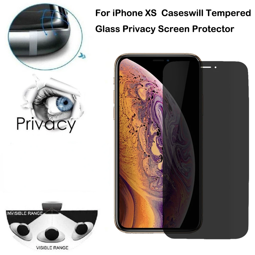

New in Cover Anti Spy Tempered Glass For iPhone 11 12 Pro XS Max Screen Protector iPhone 12 Mini X XR 6 6S 7 8 Plus Privacy Glas